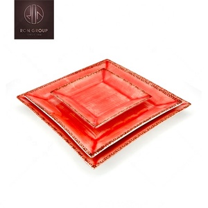 Giá tốt nhất bán buôn tùy chỉnh in hiện đại đồ ăn hình bầu dục màu đỏ Tấm đặt cho nhà hàng quán cà phê tấm ăn tối - Product Image 6