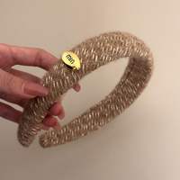 Serre-têtes en tissu couleur unie écologiques, durables, doux et élastiques, accessoires de coiffure personnalisables pour hommes, emballage personnalisable