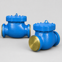 Válvula de Retención de Columpio Reforzada con Brida, ASTM A216 WCB, Acero Fundido, Clase ASME 1500, DN100/4 Pulgadas para Sistemas de Tuberías Industriales