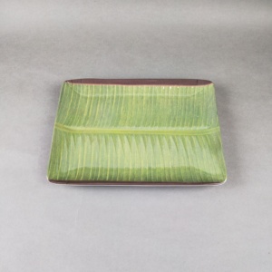Platos Rectangulares de Melamina 100% con Diseño de Hoja de Plátano, Platos de Plástico con Diseño Nuevo, Vajilla de Estilo Chino para Uso en el Hogar y Hoteles, Venta al Por Mayor - Product Image 6