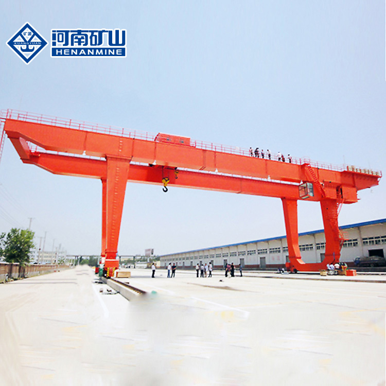 BMH 10T Electric Hoist Semi Gantry Crane 30m A5 Outdoor Freight Yards