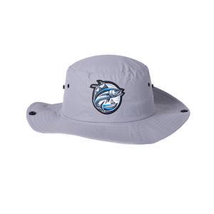 Parche de cuero personalizado UPF 50 + UV Cap Boonie Bucket Hat Sombrero de pesca - Product Image 5