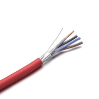 Cable de Alarma contra Incendios HOTION, 4 Hilos, Cobre Desnudo Trenzado, Blindaje de Lámina de Aluminio, Cubierta LSZH, Protección de Goma de Silicona, Cable Resistente al Fuego