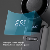 4000mAh Display Custom Logo High Speed Mini Fan Wearable Cold Compress Rechargeable Handheld Portable Fan