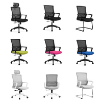 Vente directe d'usine, chaise de travail en maille, chaise ergonomique, chaise de bureau pivotante pour salle de réunion, Sillas DeOficina, conforme à la norme BIFFMA