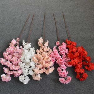 ดอกเชอรี่เทียมสีขาวสำหรับประดับตกแต่งสวนสีชมพู - Product Image 2