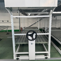 Banc roulant multi-niveaux pour serre, étagère mobile de culture hydroponique pour ferme verticale intérieure et pépinière