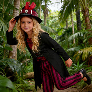 Disfraz de Pirata para Niños, Directo de Fábrica, con Sombrero de Calavera, Calidad de Exportación, Certificado de Seguridad CE CPC UKCA, Venta al Por Mayor - Product Image 3
