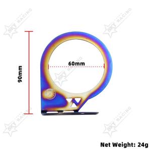 60mm 67mm यूनिवर्सल JDM कार के डैशबोर्ड Holdering ब्रैकेट टाइटेनियम जला नीले Defi गेज कवर फली के लिए माउंट धारक ऑटो कार मीटर - Product Image 6