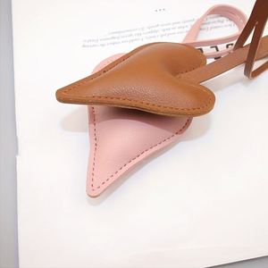Irregular Heart <b>Charm</b> Car Ornament Cute Fashion PU Leather <b>Bag</b> <b>Charm</b> Heart Keychain Pendant Handbag Decor - Product Image 3