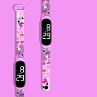 Montre pour enfants populaire, LED électronique numérique, dessin animé, montre-bracelet pour enfants, mignonne, vente en gros, personnalisée, simple, classique, en plastique