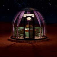 Mai Huan Nouvelle Tente Bulle Transparente en Verre et Alliage d'Aluminium pour Restaurant, Dôme Sphérique, Maison de Vacances en Plein Air