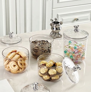 Plastic Kitchen Food Grade Spices <b>Snacks</b> Nuts and Dry Goods Food Storage Can Jars <b>Box</b> Bins Container Transparent Multifunction - Product Image 1