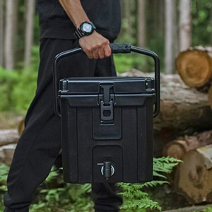 Glacière rotomoulée en PE <span class=keywords><strong>de</strong></span> 2,5 gallons avec robinet distributeur, portable pour le camping, la randonnée, l'extérieur et les canettes - Product Image 2
