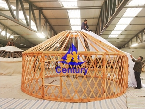 Tente mongole de <span class=keywords><strong>yourte</strong></span> extérieure de 6-12M utilisée pour la <span class=keywords><strong>yourte</strong></span> d'hôtel de 4 saisons - Product Image 4