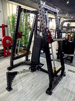 Tour de musculation multifonction professionnelle en acier, équipement de fitness à charge libre, système double puissance, banc incliné pour exercices supérieurs, épaules et bras