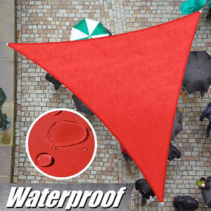 Colore rosso poliestere impermeabile parasole vela Guangdong telo parasole <span class=keywords><strong>per</strong></span> <span class=keywords><strong>tende</strong></span> <span class=keywords><strong>da</strong></span> esterno triangolo parasole vela - Product Image 5