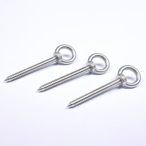 Anillos de Acero Inoxidable 304 Lisos M4-M12, Tornillos Autorroscantes, Ganchos de Anillo, Tornillos de Ojo de Oveja <span class=keywords><strong>Autoperforantes</strong></span>, Tipo Anillo para Madera - Product Image 2