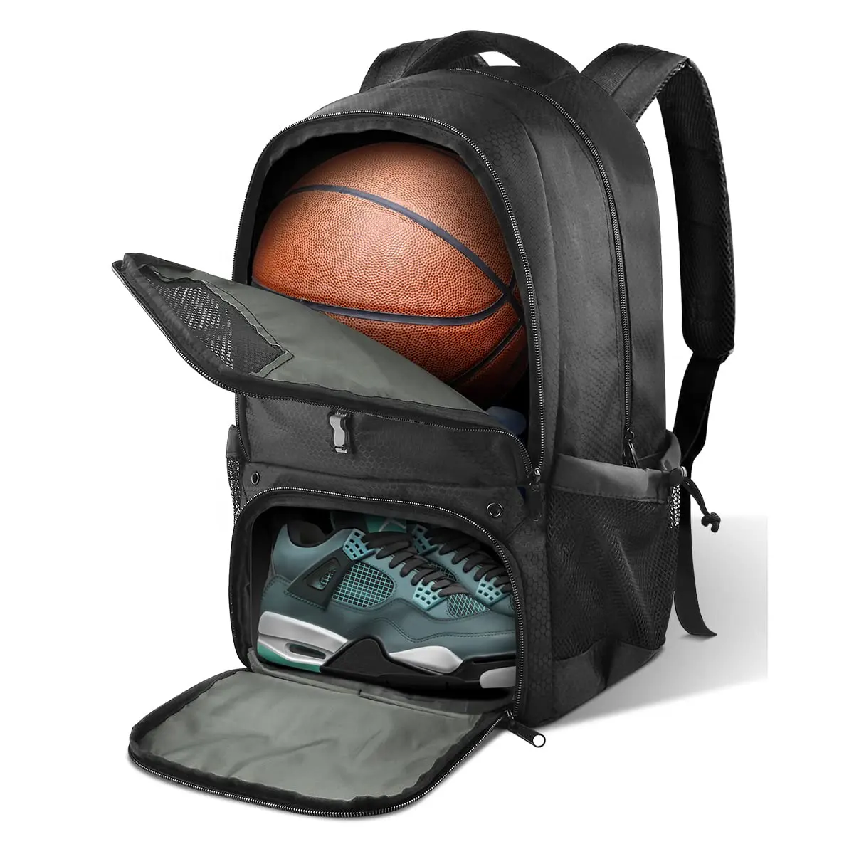Большая спортивная тренировочная сумка, сумка для переноски футбола, волейбола, баскетбола, рюкзак с отделением для обуви