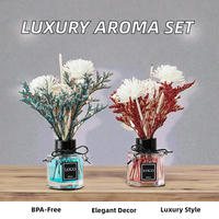 Diffuseur de parfum pour la maison, diffuseur d'aromathérapie de luxe délicat avec huile essentielle, flacon diffuseur en verre