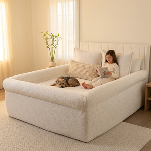 <span class=keywords><strong>Drap</strong></span>-<span class=keywords><strong>housse</strong></span> en <span class=keywords><strong>flanelle</strong></span> pour lit humain et animal de compagnie, avec bordure de protection anti-chute pour bébé, <span class=keywords><strong>housse</strong></span> de matelas Tatami, amovible et lavable, pour lit paresseux pour animaux de compagnie - Product Image 5