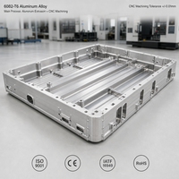Dissipateur thermique en aluminium extrudé sur mesure, profil usiné CNC, radiateur de refroidissement pour équipements électroniques de puissance