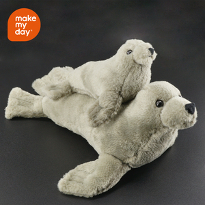 Peluche de phoque réaliste, jouet en peluche animal marin de simulation, coussin doux pour enfants, cadeaux et décoration intérieure - Product Image 3