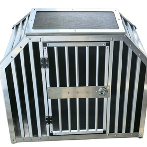 HR Lightweight Aluminum Dog <b>Crate</b> Lockable Design Welded Seams Powder Coated Finish Easy Installation Waterproof Feature - Product Image 4