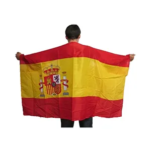 Produk Promosi Spanduk Iklan Bendera Sayap 3*5 Kaki Bendera Espana Spanyol Bendera Dapat Dipakai Hispania