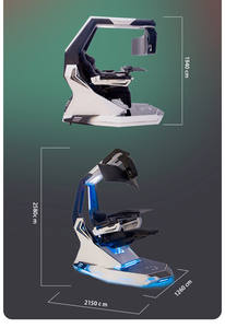 J20 Plus <span class=keywords><strong>Trex</strong></span> cabina de ordenador de gravedad cero cabina de juegos reclinable con altavoz de masaje LED RGB cluvens OEM - Product Image 6