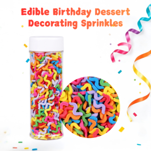 Confettis Halal sans gluten en <span class=keywords><strong>ruban</strong></span> pour gâteaux, en vrac, pour la décoration de glaces et de donuts – Offre Spéciale - Product Image 1