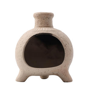 Quemador de <span class=keywords><strong>Incienso</strong></span> Decorativo de Cerámica Rústica Tallada con Patrones Antiguos, Estilo Cañón Pequeño, para Mejorar el Ambiente, Madera de Cedro Sagrada - Product Image 5