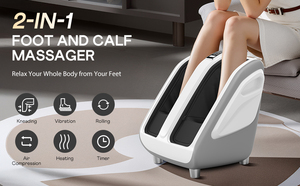 Nuevo Diseño, Masajeador de Pies y Pantorrillas con Calor, Masajeador de Piernas con Compresión de Aire, Máquina de Masaje Multifuncional - Product Image 3