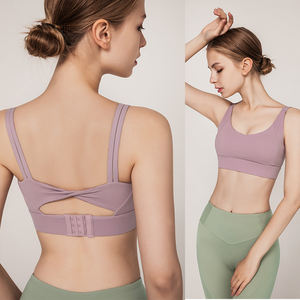 Sujetador deportivo personalizado de color sólido para yoga, cómodo, transpirable, deportivo, para mujeres adultas - Product Image 4