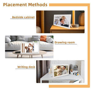 Cadre photo numérique AMABOO avec écran LCD de 15,6 pouces, Wi-Fi, Cloud, cadre en plastique, musique de fond, MP4, horloge, lecture en boucle sur carte USB/SD - Product Image 4