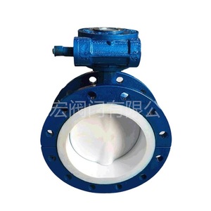 Válvula de Mariposa con Revestimiento de PTFE Yihong D341F46, con Brida, Alta Resistencia a la Corrosión, para Uso con Medios Químicos - Product Image 4