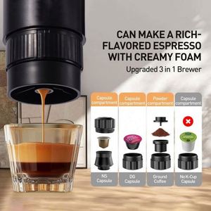 Portable Electric <b>Espresso</b> Maker USB-C Car Travel Coffee Maker Portable Coffee Machine for Camping, - Product Image 2