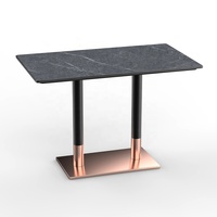 HUALIN-Table de restaurant en marbre moderne et simple, table de salle à manger robuste et durable pour restaurant, café et hôtel