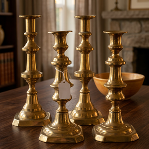 Support à bougie en laiton fait main, artisanat décoratif en laiton, DMB-191 - Product Image 2