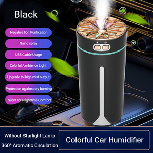 Fabrika Toptan Taşınabilir Araba Nemlendiricisi Negatif İyon Hava Temizleyici Kuru Yanmayı Önleyici 7 Renkli Işık USB <span class=keywords><strong>Mini</strong></span> Nemlendirici Araba ve Ev İçin - Product Image 3