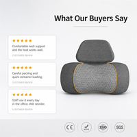 Oreiller de massage intelligent LEERCON pour le cou, avec compression d'air, chauffage et pétrissage, rechargeable, pour soulager les tensions à la maison, au bureau et en voyage