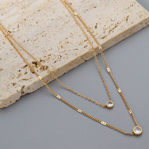 מגמה <span class=keywords><strong>2026</strong></span> סיטונאית אביזרי אופנה לנשים שרשרת יהלום קוריאנית תכשיטים יוקרתיים תכשיטים מעוצבים יוקרתיים לנשים - Product Image 4