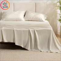 Parure de lit en tissu 100 % bambou Lyocell ShiSilk, housse de couette unie, écologique, 300 fils, tissage simple, Wyoming King 110x114