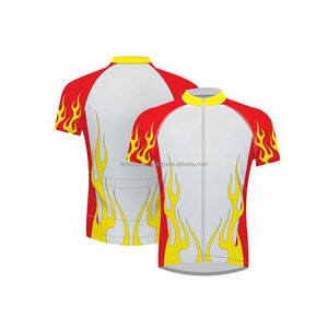 Línea de producción completa personalizada para hombres, camisetas de ciclismo, OEM, licra, estilo de tiempo de plomo, ropa deportiva, Coral, bandas de soporte - Product Image 1