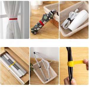 Al por mayor Bridas de nailon ecológicas reutilizables, autoadhesivas de doble cara, ajustables, lavables, con cierre de gancho y bucle de doble cara - Product Image 6