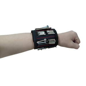 สายรัดข้อมือแม่เหล็กแรงสูง20ชิ้นพร้อมกระเป๋าเครื่องมืองานไม้ทำจากโรงงานสำหรับผู้ชายพ่อพ่อสามีของขวัญที่ดีที่สุด - Product Image 3