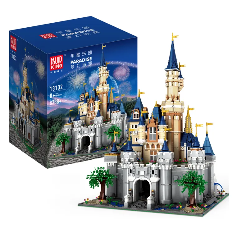 Disneys Cinderella Princess Castle DIY Toys For Children Compatible with lepining71040 Model Kit Building Blocks Bricks