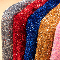 Tissu en velours extensible à paillettes 100% polyester, écologique, pour robes de bal, robes de mariée, accessoires, jouets pour filles
