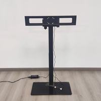 Carrito de TV Móvil Eléctrico, Soporte Rodante Resistente con Ruedas y Control Remoto para TV de 32-65 Pulgadas, para Conferencias y Oficina