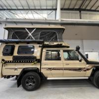 Carpa Deslizante para Camioneta 4x4, Modelo LC79 de Aluminio, para 4 Personas, Expandible, Ligera y Plegable